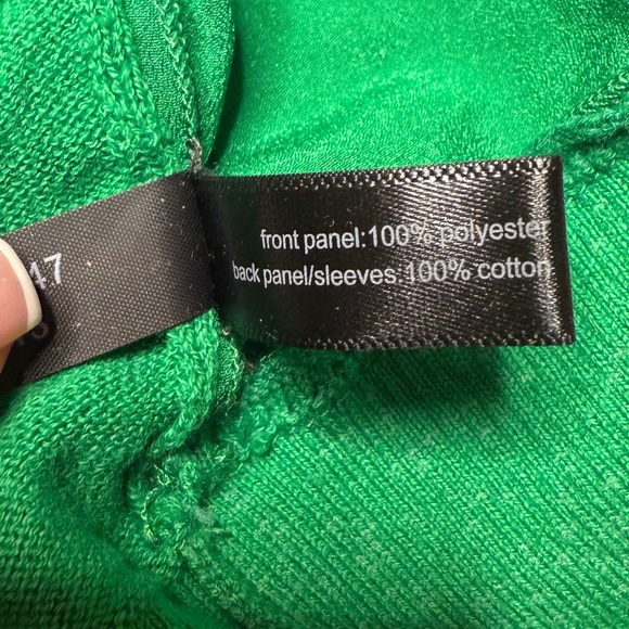 LOFT Green Raglan Sleeve Knit Sweatshirt Women’s Small Lightweight Pullover - Picture 5 of 5